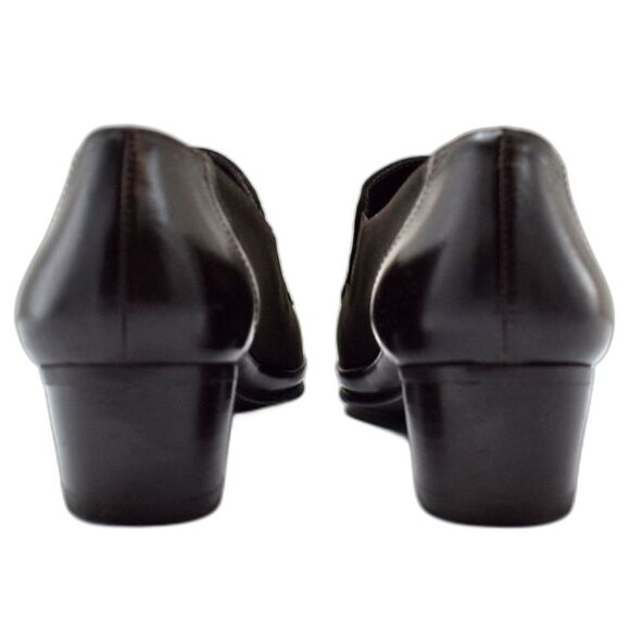 Rangoni Firenze Italy Brown Stretch Fabric Leather Loafers - Women's Size 6B - Picture 5 of 7